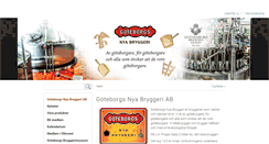 Desktop Screenshot of gbgnyabryggeri.se